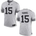 NCAA Ohio State Buckeyes Men's #15 Jaylen Harris Gray Nike Football College Jersey FFW2545JS